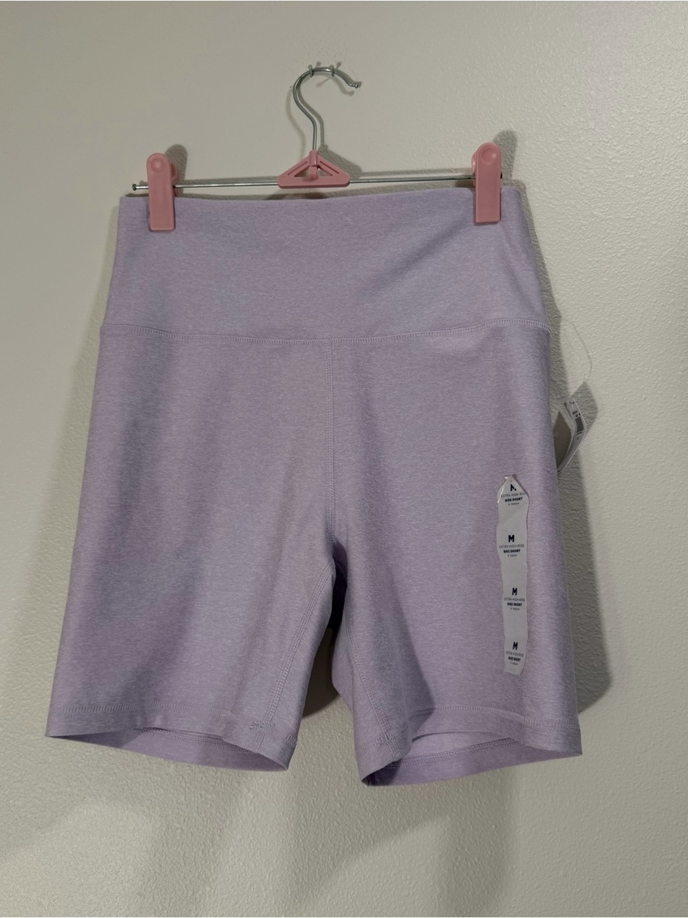 • NWT Old Navy High-Waisted PowerSoft Biker Shorts - Lavender (Size M)